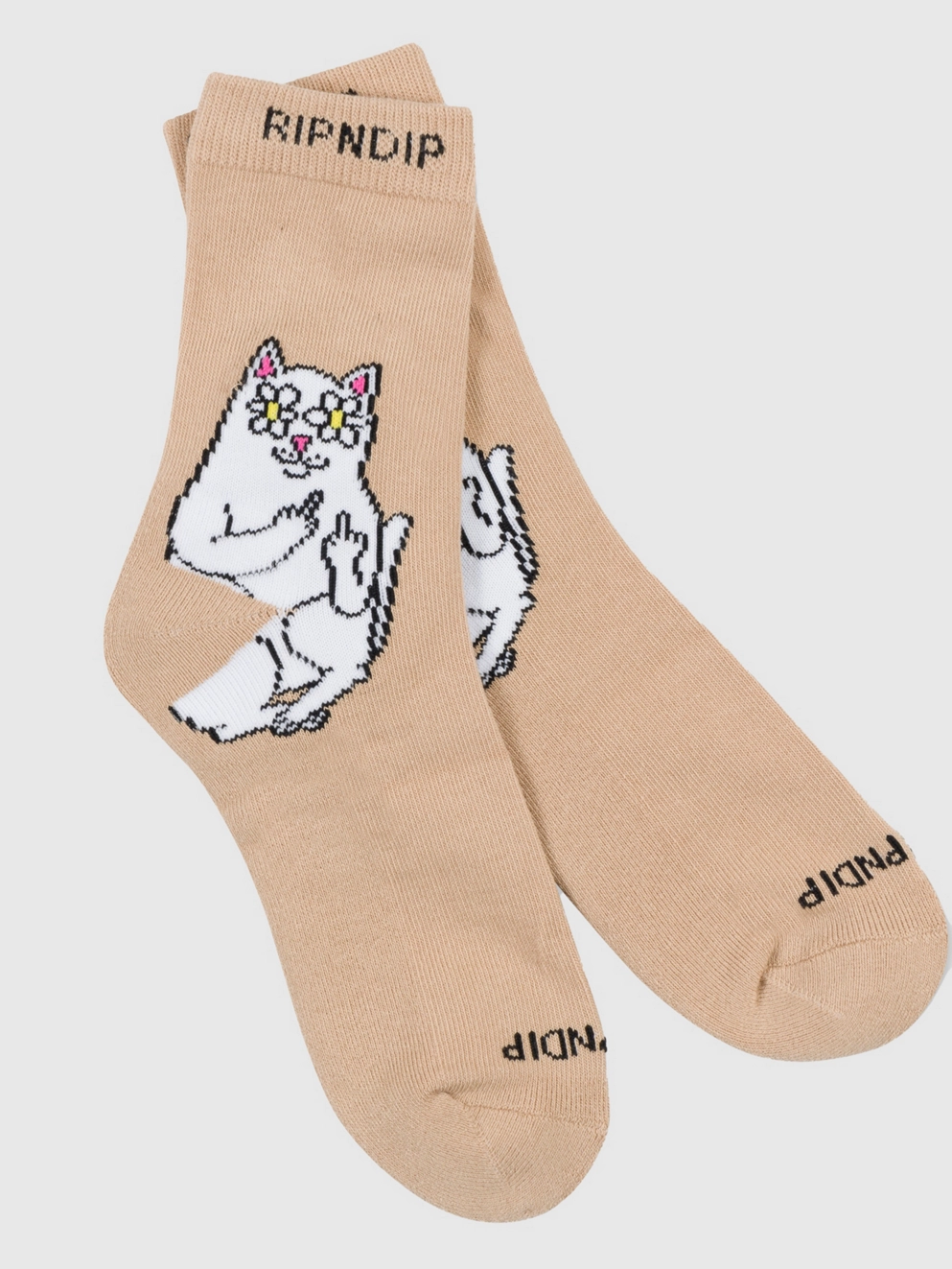 RIPNDIP Lord Nermal Blossom Mid Socks Socks almond
