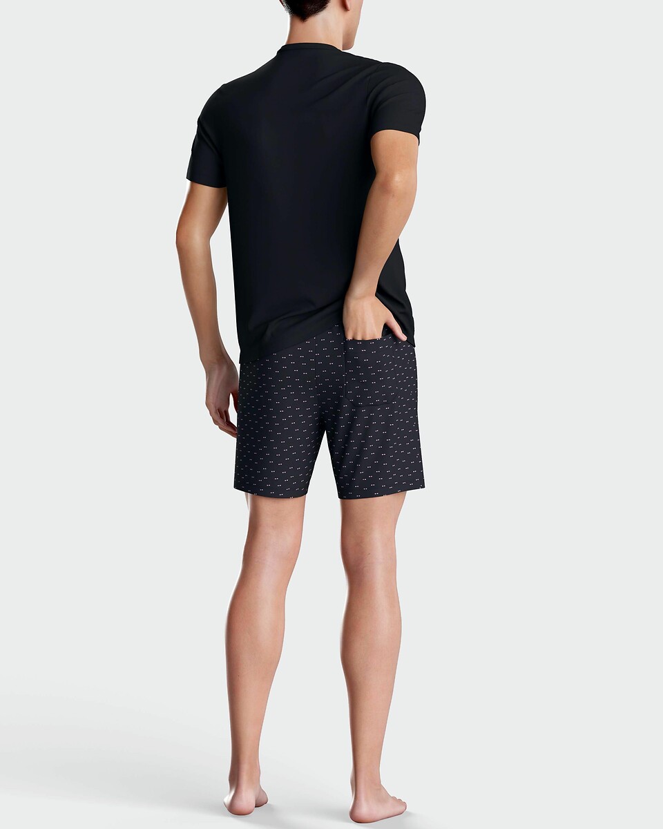 EDEN PARK<br>Shorts de pijama, decote em V e mangas curtas, em algodão