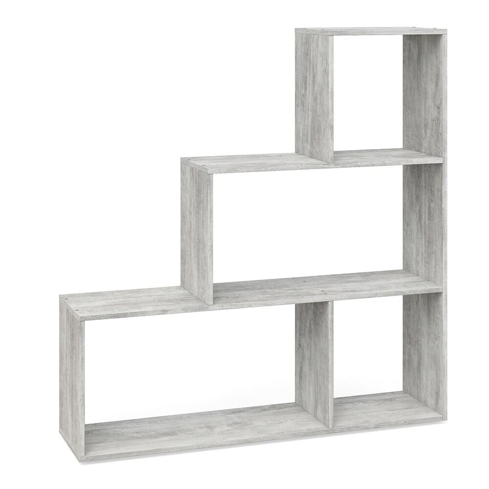 Vicco Treppenregal Asym Raumteiler Bücherregal Regal Wandregal 4 Fächer Beton
