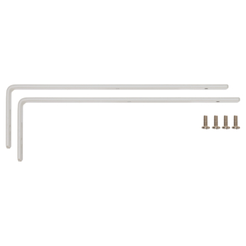 Intensions 20 cm wandsteun gordijnrail Plus wit 2 stuks