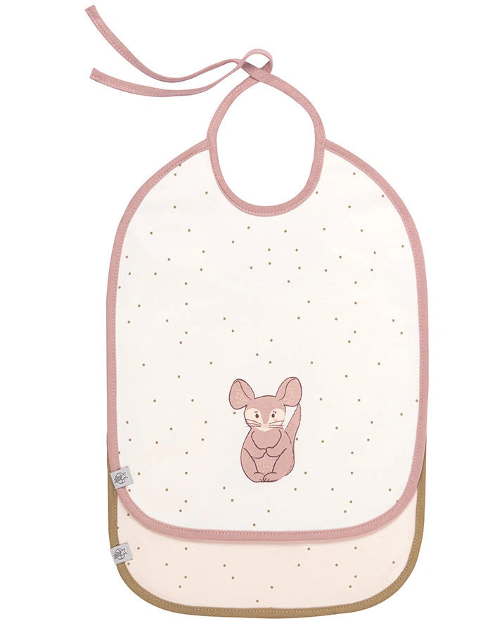 Lätzchen ABOUT FRIENDS – CHINCHILLA 2er-Pack in rosa/weiß