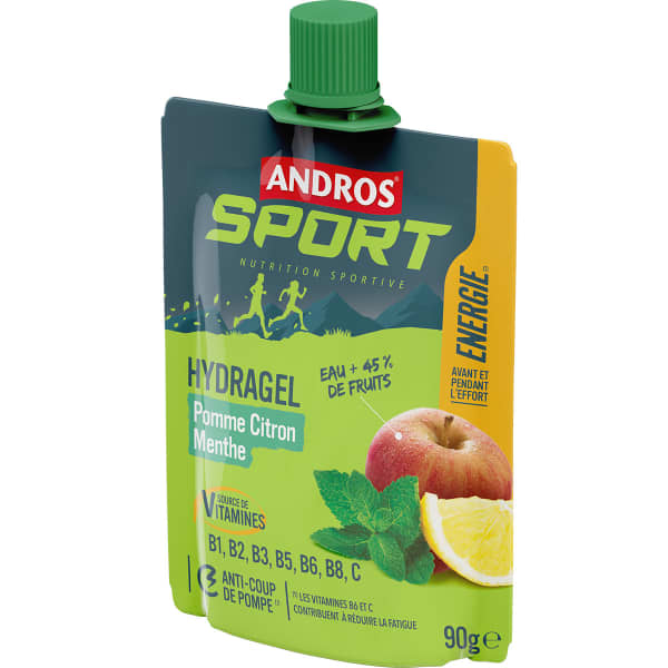 Gels énergétiques ANDROS GOURDE HYDRAGEL POMME CITRON MENTHE