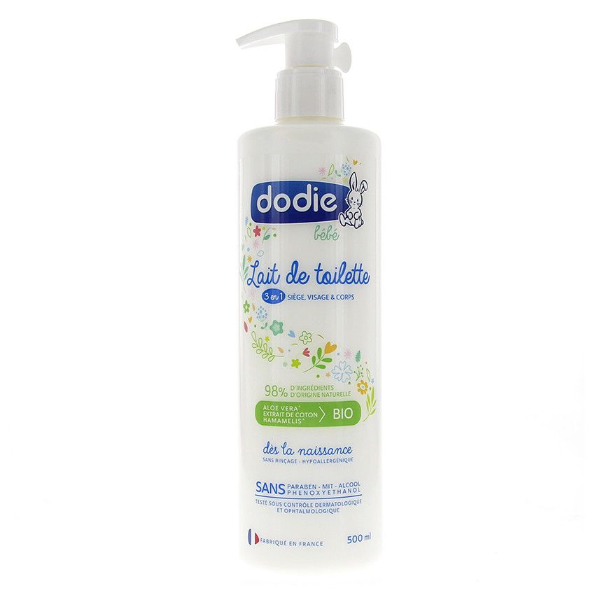 Lait de toilette 3 en 1 visage et corps - 500 ml - Ecru