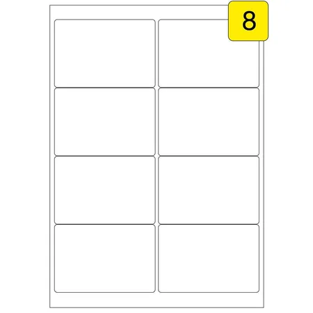Wäsch Adressetiketten 25 Blatt DIN A4, 99 1 x 67 mm, 200 Stück