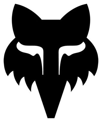 Stickers Fox Head 10.2 cm Noir