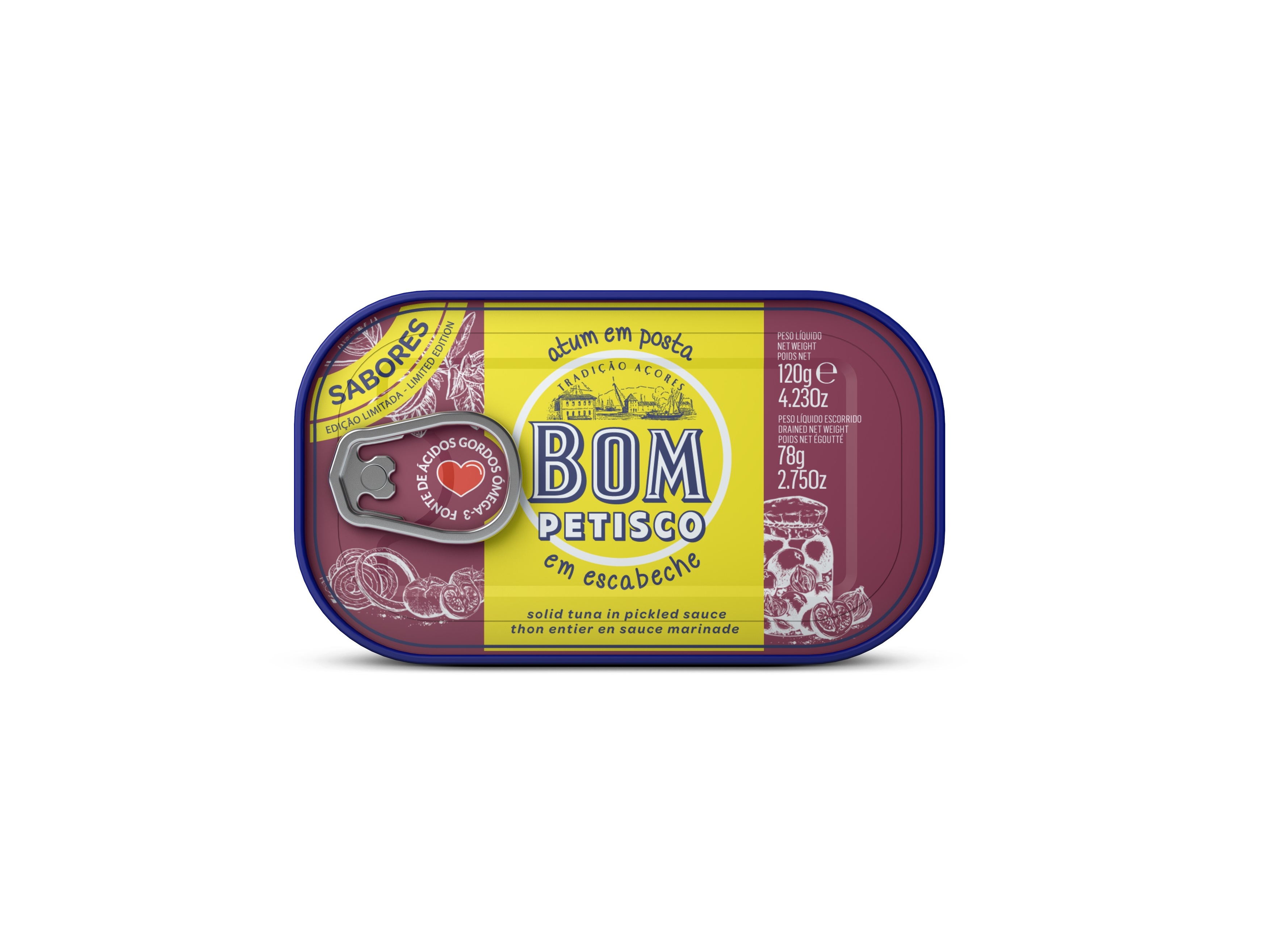 ATUM EM ESCABECHE BOM PETISCO 120G