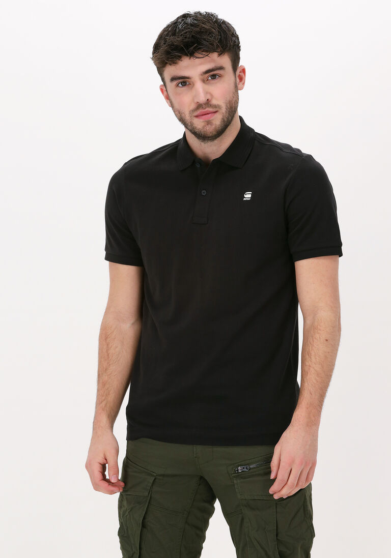 G-STAR RAW zwarte g-star raw polo dunda slim polo s/s