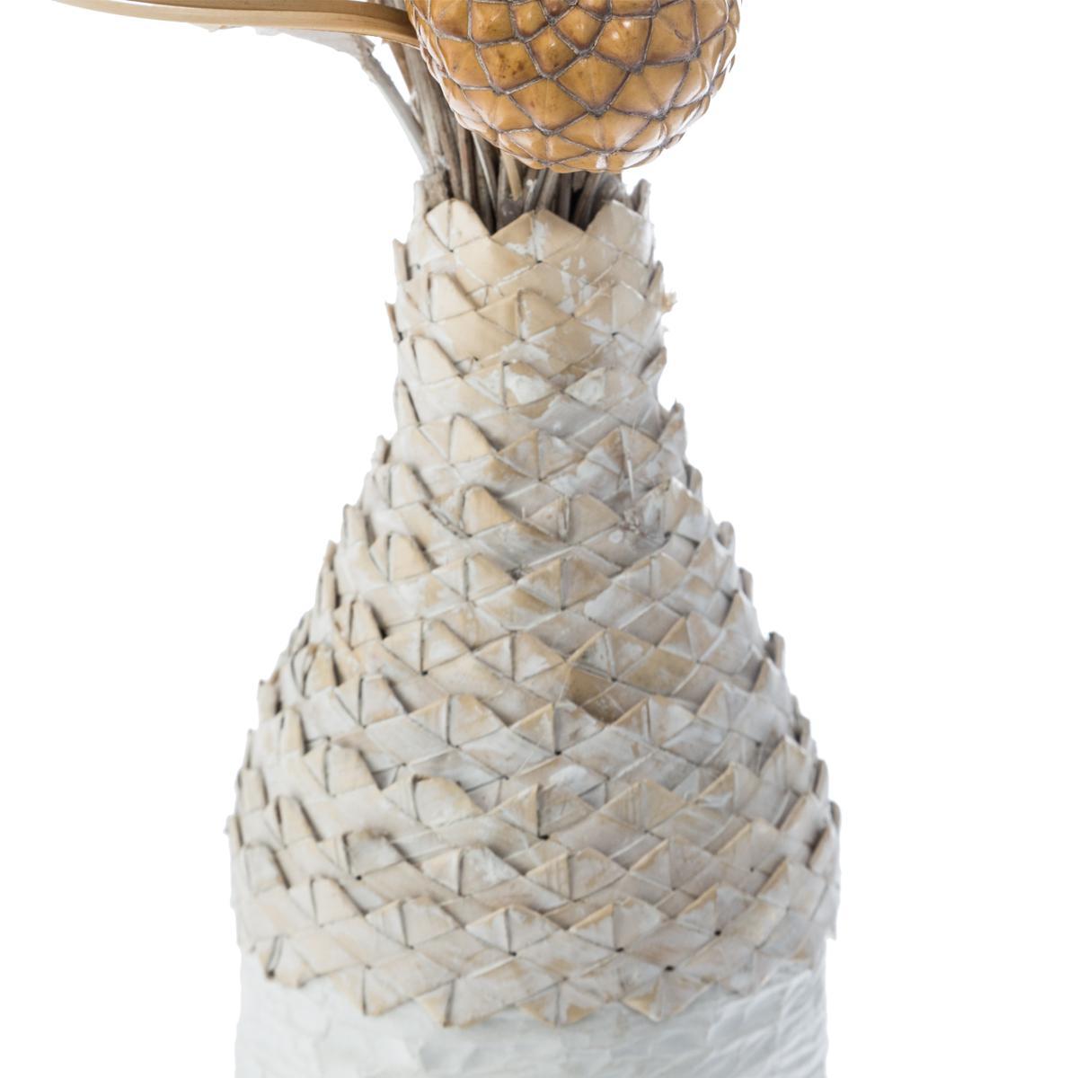 COMPOSITION ET VASE OSIER H.50CM