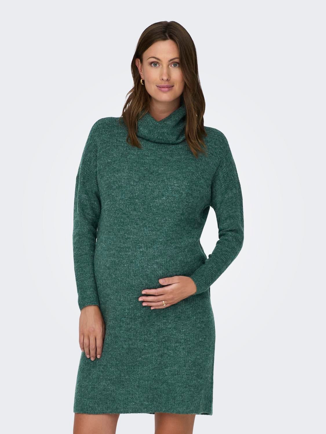 OLMJANA Langes Kleid Mallard Green
