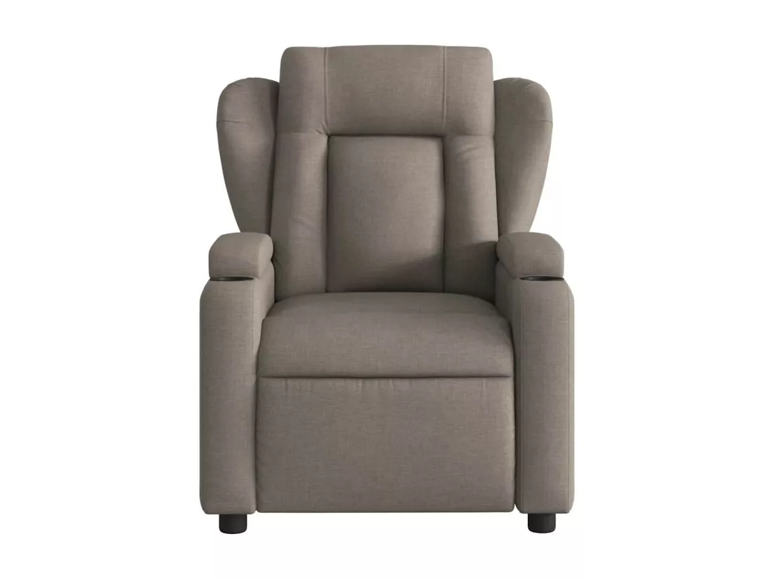 Fauteuil massant inclinable Taupe Tissu