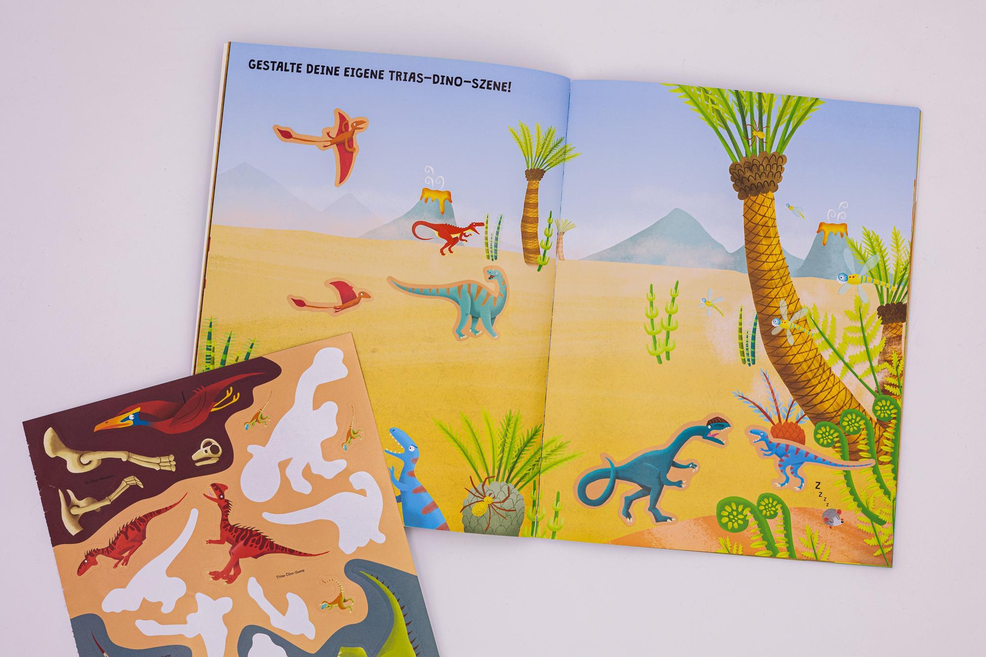 Mein großes Abenteuer-Stickerbuch - Dinosaurier