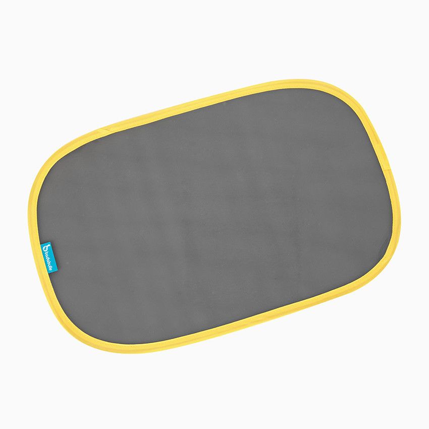 Set de 2 pares-soleil auto avec stickers montagne - Ecru