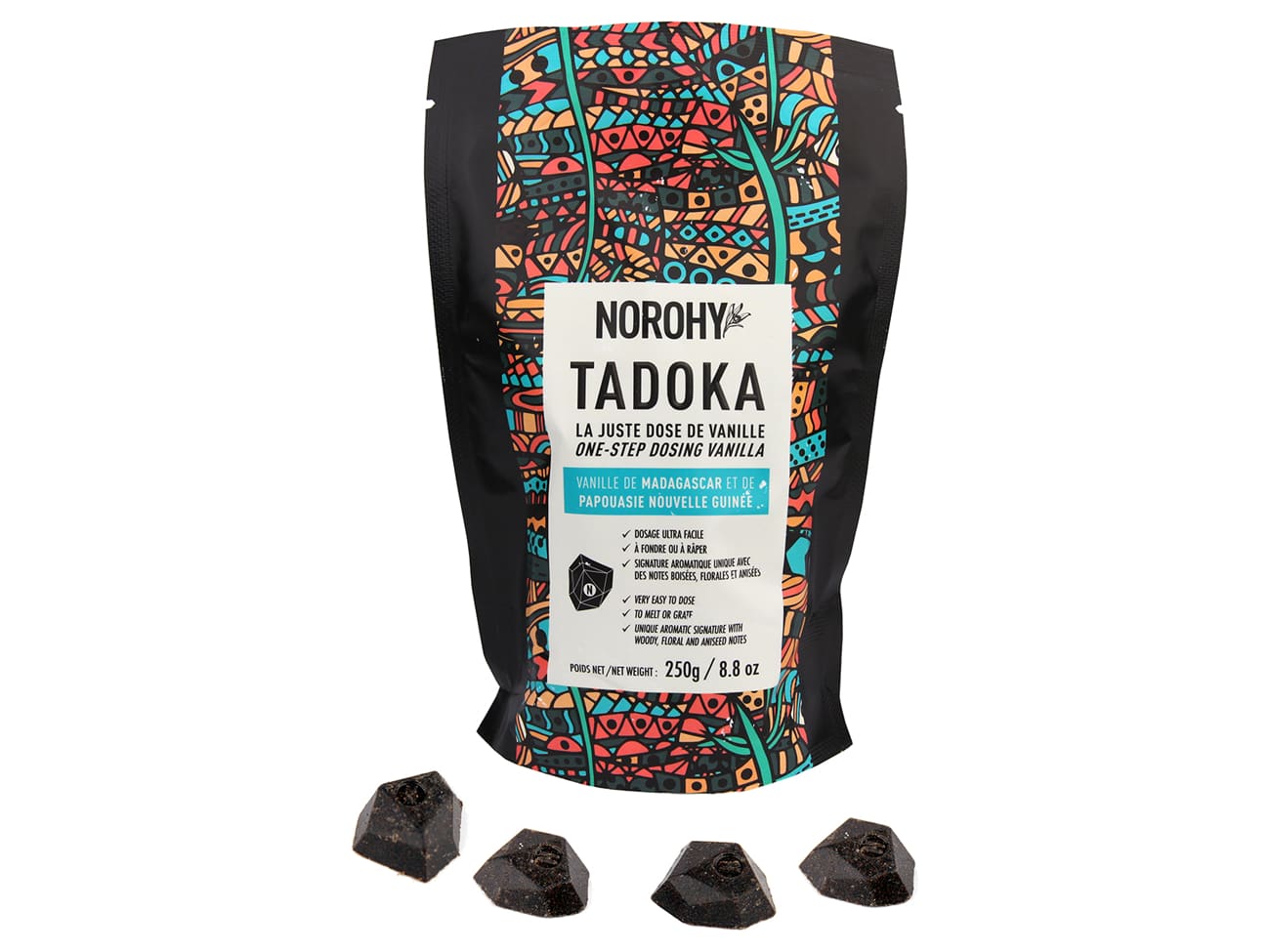 Vanille solide Tadoka - Sachet de 65 cubes - Norohy