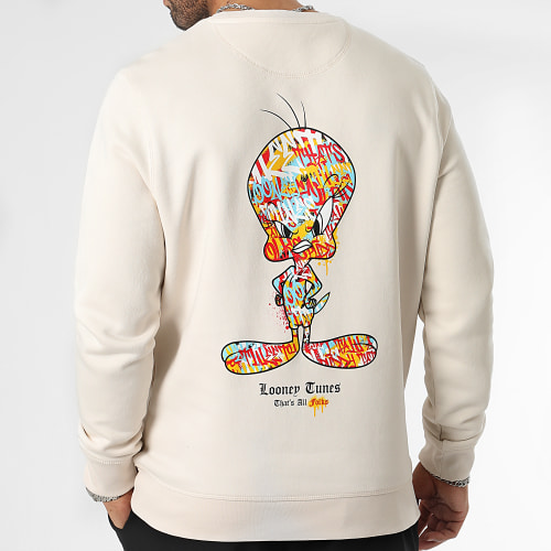 Sweat Crewneck Tweety Graff Beige