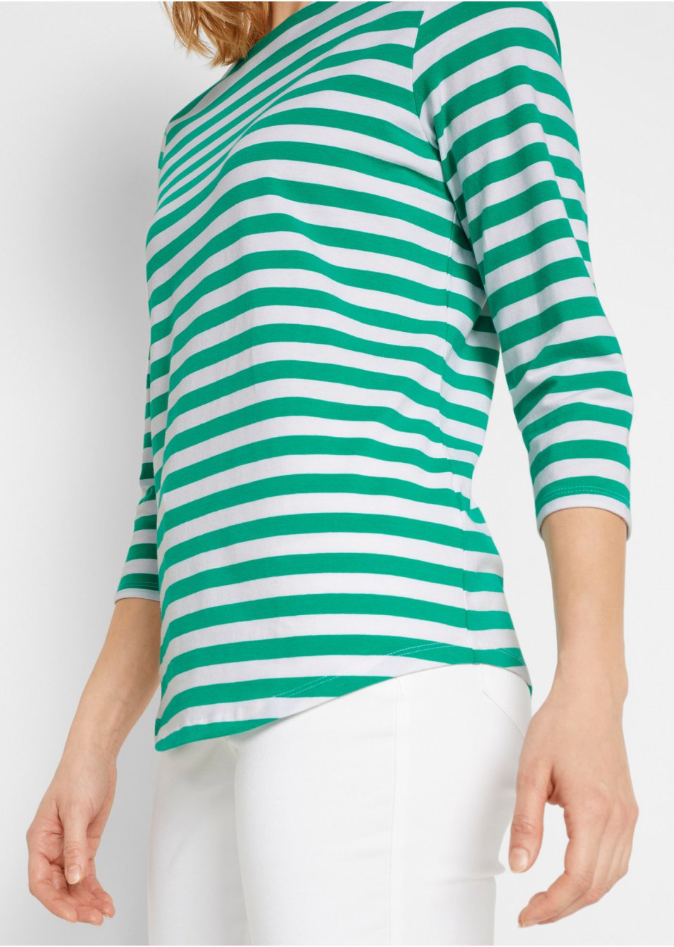 T-shirt 3/4 à encolure bateau