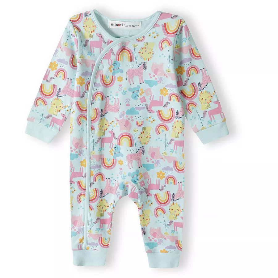 MINOTI Babyset 4-tlg. AquamarinHellrosa