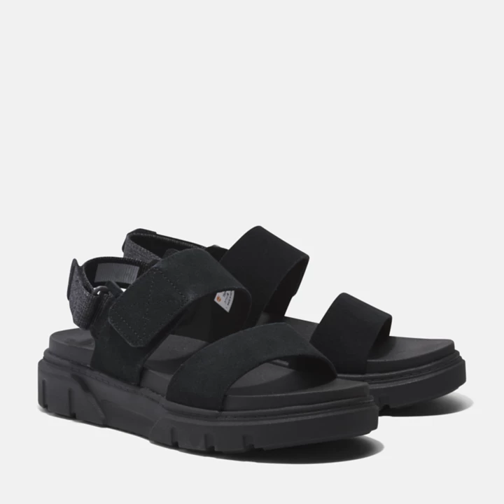 Sandale à double bride Greyfield pour femme en noir