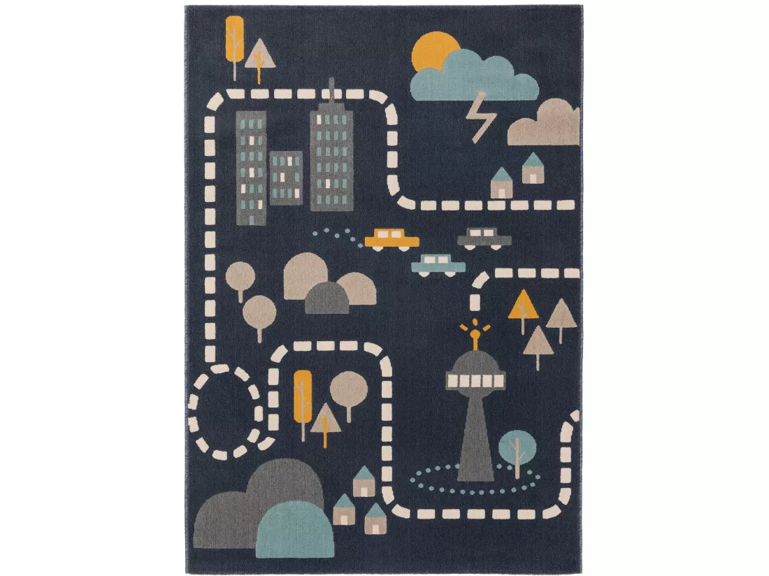 Tapis enfant Juno Bleu 120x170 cm