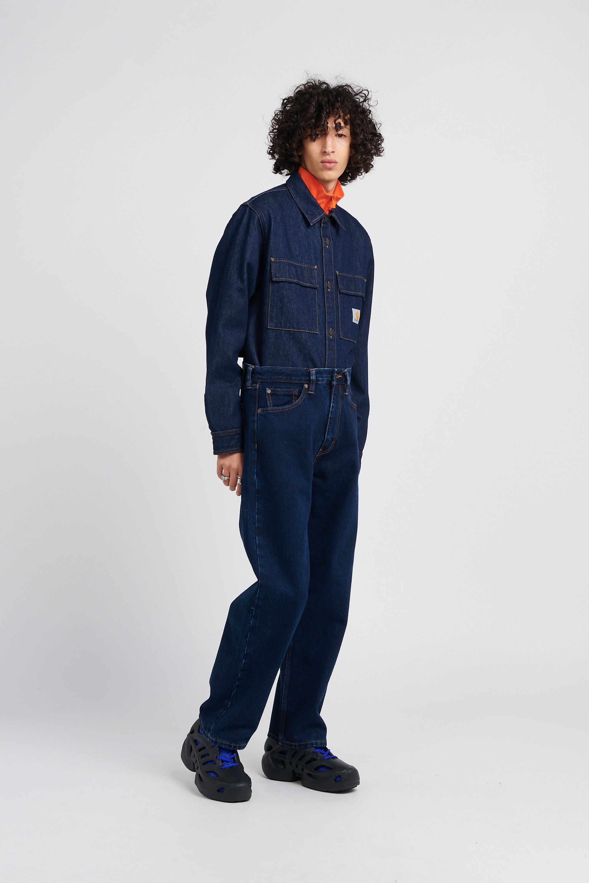 CARHARTT WIP Veste Manny Shirt Jac Bleu