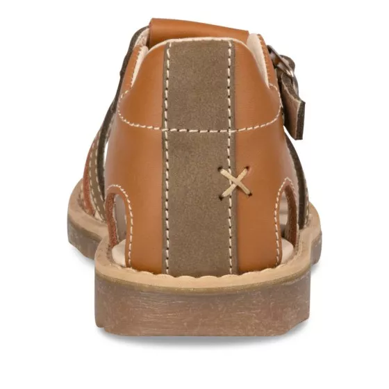 Sandales VERT CHARLIE & FRIENDS CUIR