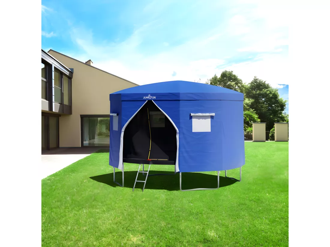 Tente cabane pour trampoline 12FT-366cm - Bleu