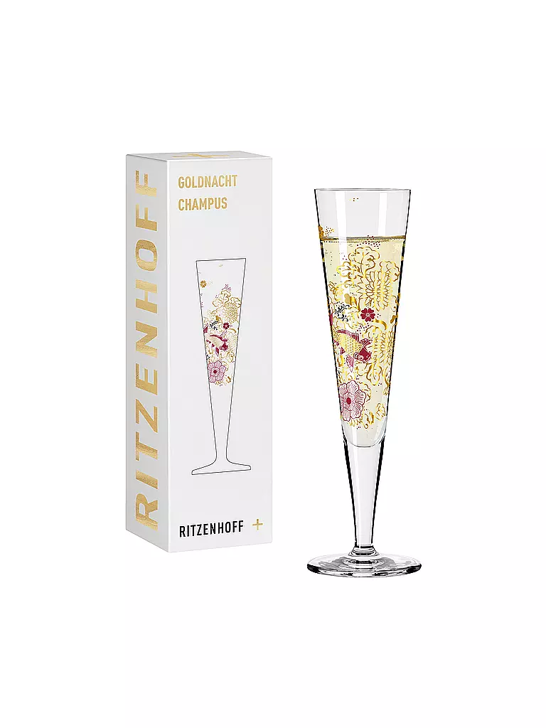 RITZENHOFF Champagnerglas Goldnacht 2022 #23 Kathrin Stockebrand gold