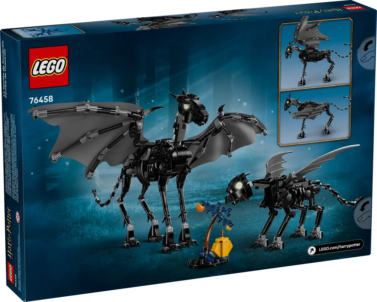 (548-tlg. Set) Harry Potter Klemmbausteine Spielzeug Fabelwesen Modell Bausatz (76458) Lizenziert - Thestralfamilie
