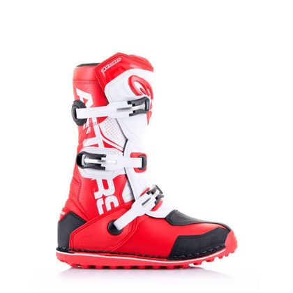 Bottes trial Alpinestars TECH-T BRIGHT RED / BLACK / WHITE 2025 - Rouge / Noir