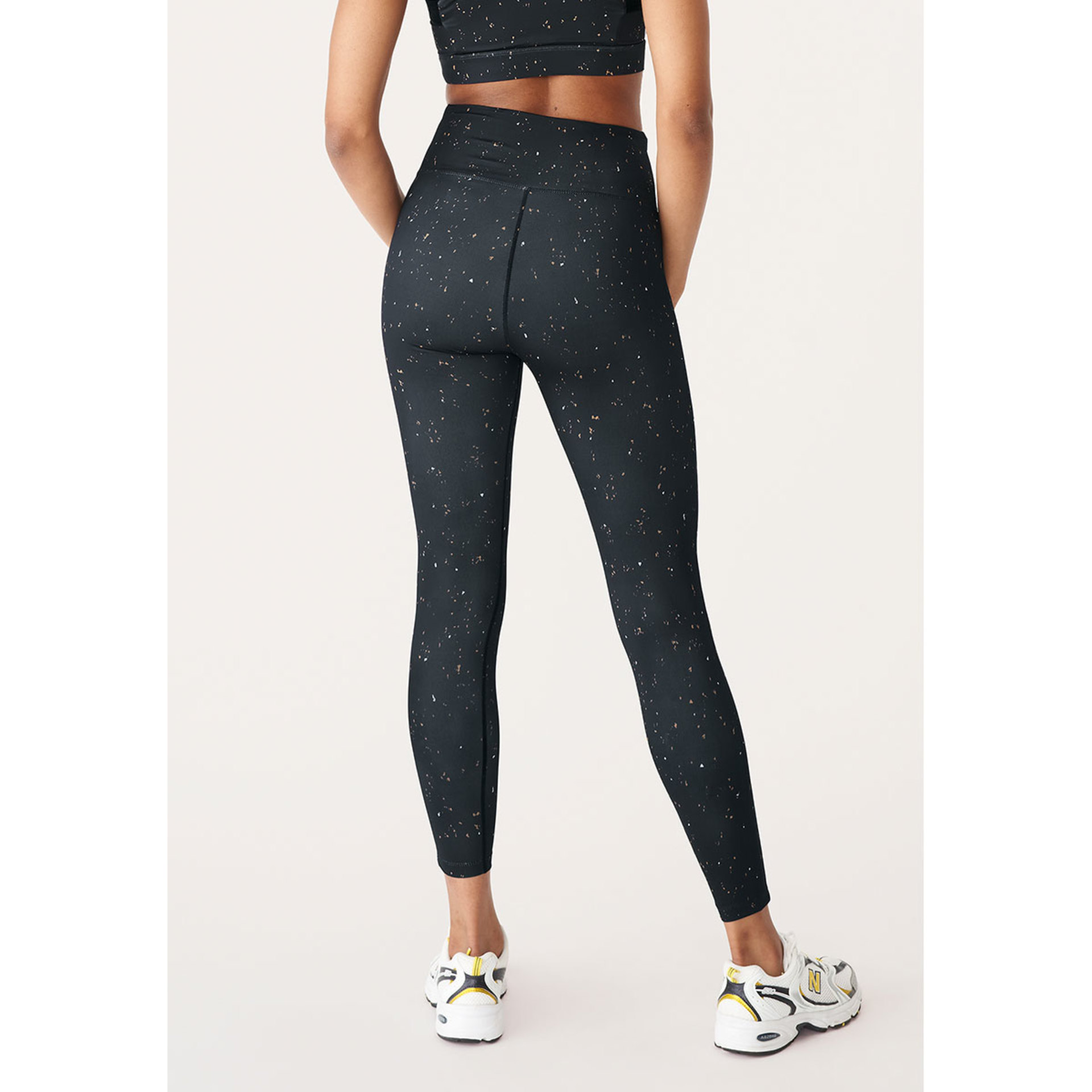 Röhnisch Kay Printed Hardloopbroek Lang Zwart Dames