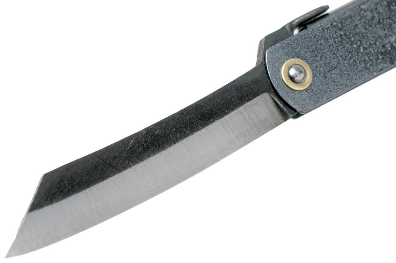 Higonokami zakmes 7,3 cm HIGOC3B, Blue paper steel, Grey Black Glitter