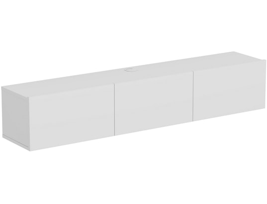 CONCEPT1 - Meuble TV Denby - Blanc 160 x 29,6 x 31,4