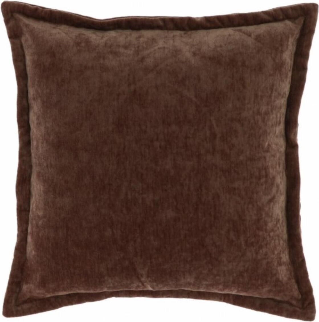 Unique Living sierkussen Viola bruin 45 x 45 x 10 cm
