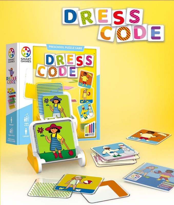 SmartGames - Dress Code - Leerspel - Kleur - Patronen - Figuren