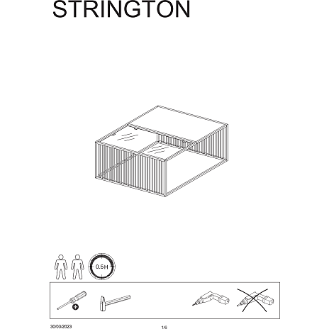 Strington sofabord - sort