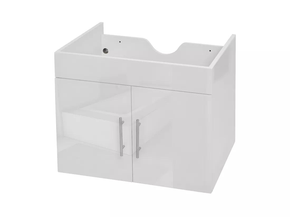 Meuble sous-lavabo MCW-D16, gris