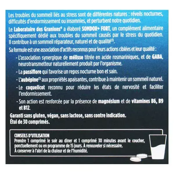 Granions Somdor+ Fort 30 comprimidos