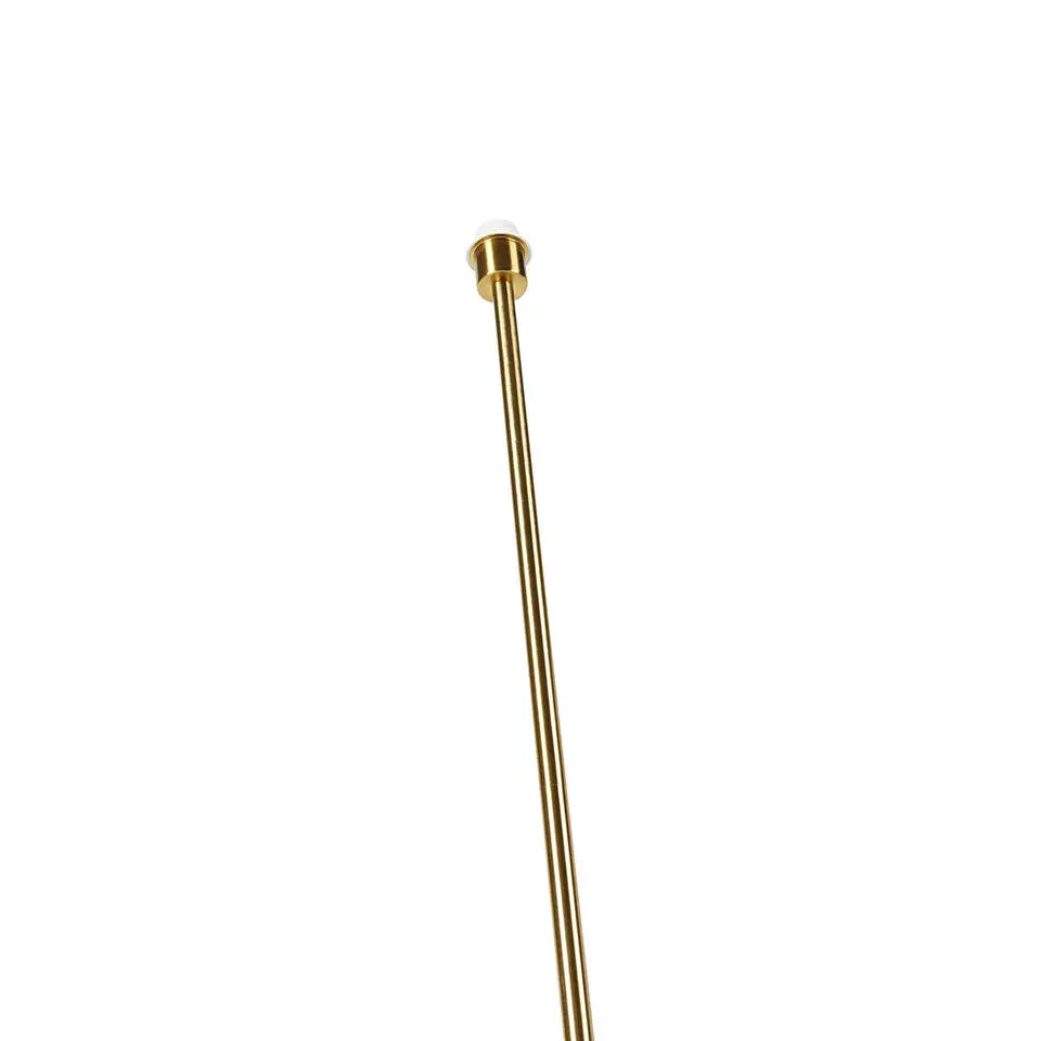 Qazqa vloerlampen kaso goudkleurig e27