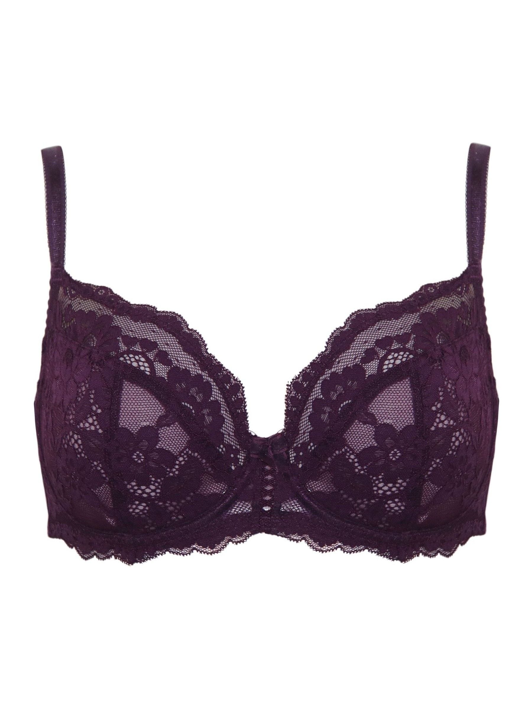 Donkerpaars - Pour Moi Fleur Balconette Bra