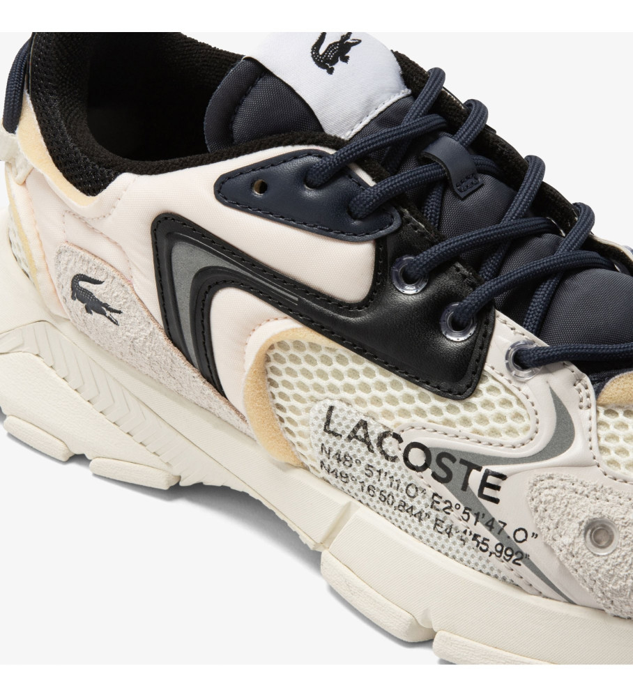 Tênis Lacoste de couro L003 bege