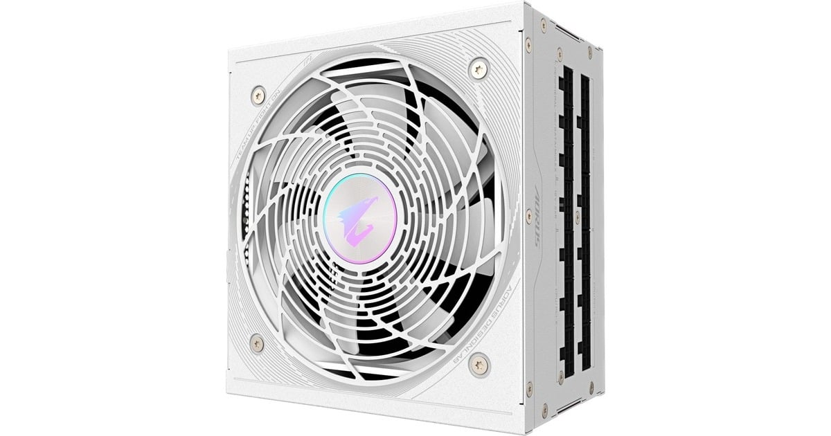 GIGABYTEAORUS ELITE GP-AE1000PM PG5 ICE modulaire 1000 watt voeding   (Wit, 1x 12VHPWR, 6x PCIe)