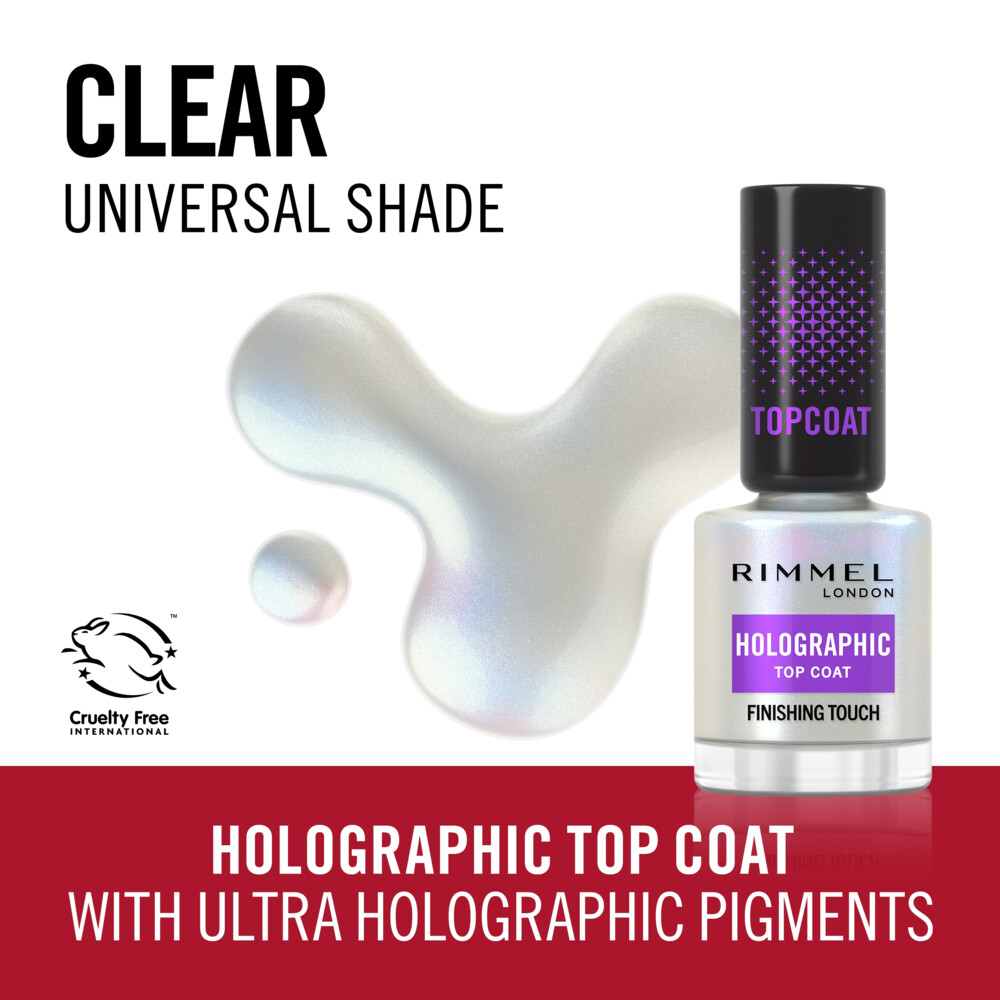 Rimmel Top Coat Holographic12 ml