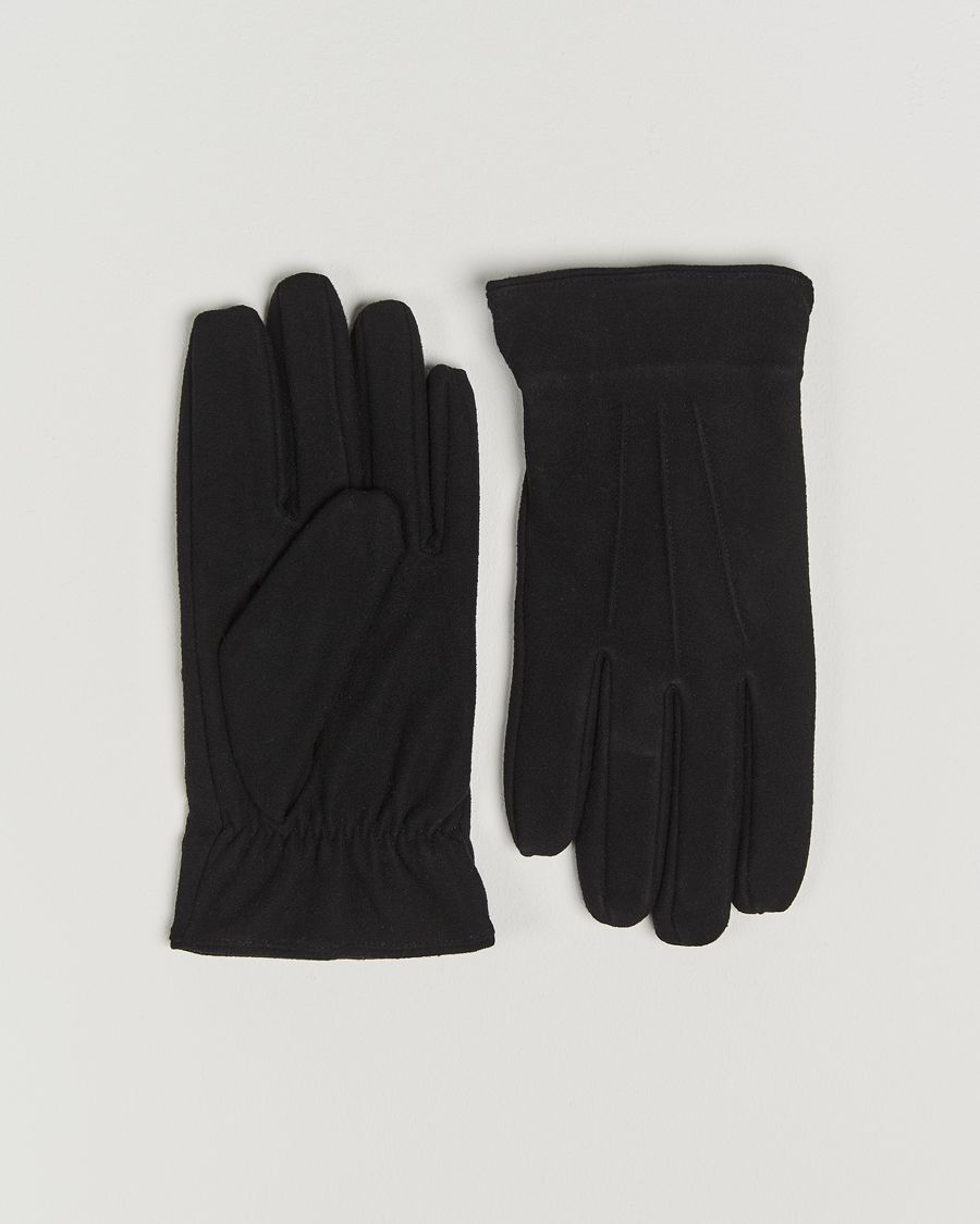 Amanda Christensen Lined Wool Gloves Black
