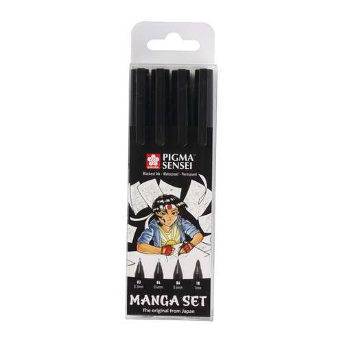 SAKURA® PIGMA® Sensei 4-teilig Manga-Set