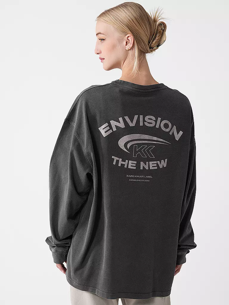 KARO KAUER Sweater ENVISION grau