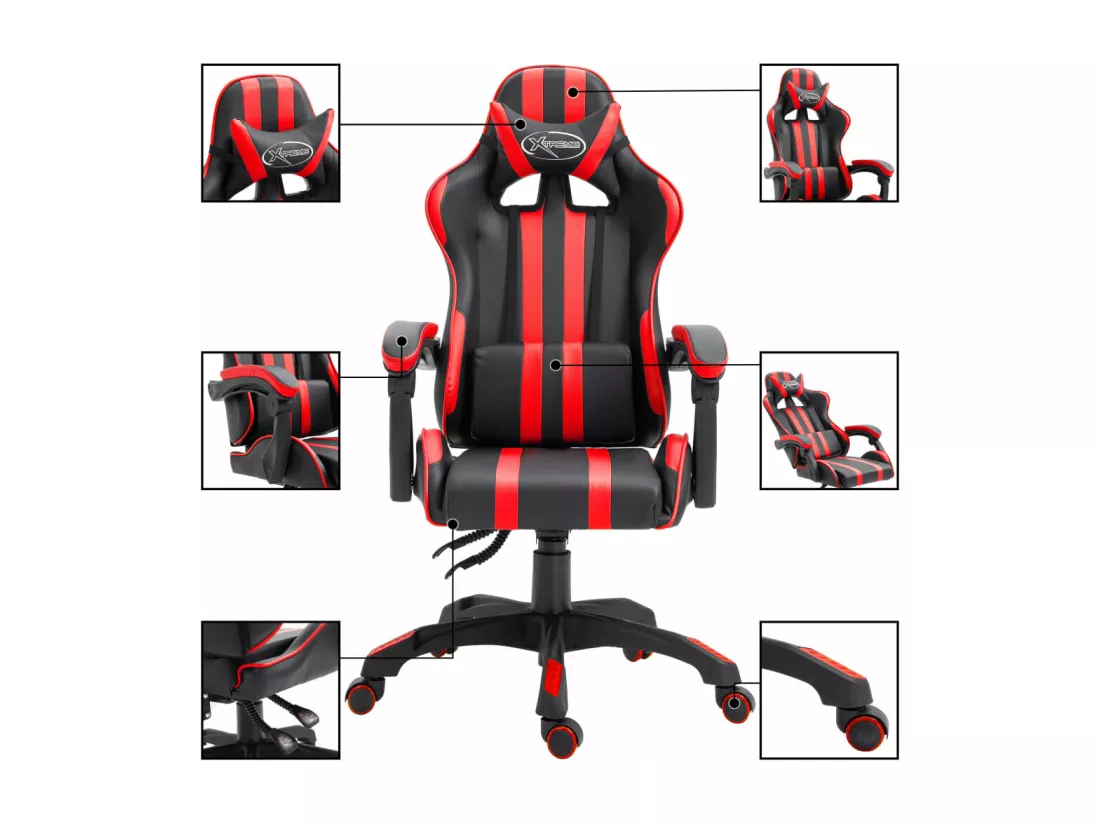 Chaise de jeu Rouge Similicuir