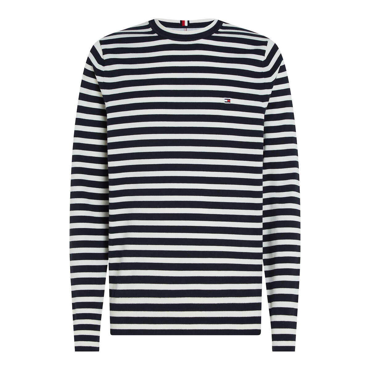 TOMMY HILFIGER<br>Suéter de gola redonda com logotipo bordado 1985