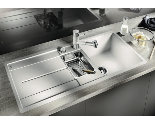 Blanco METRA 6 SF spoelbak, 990 x 490 mm, zwart, 525929