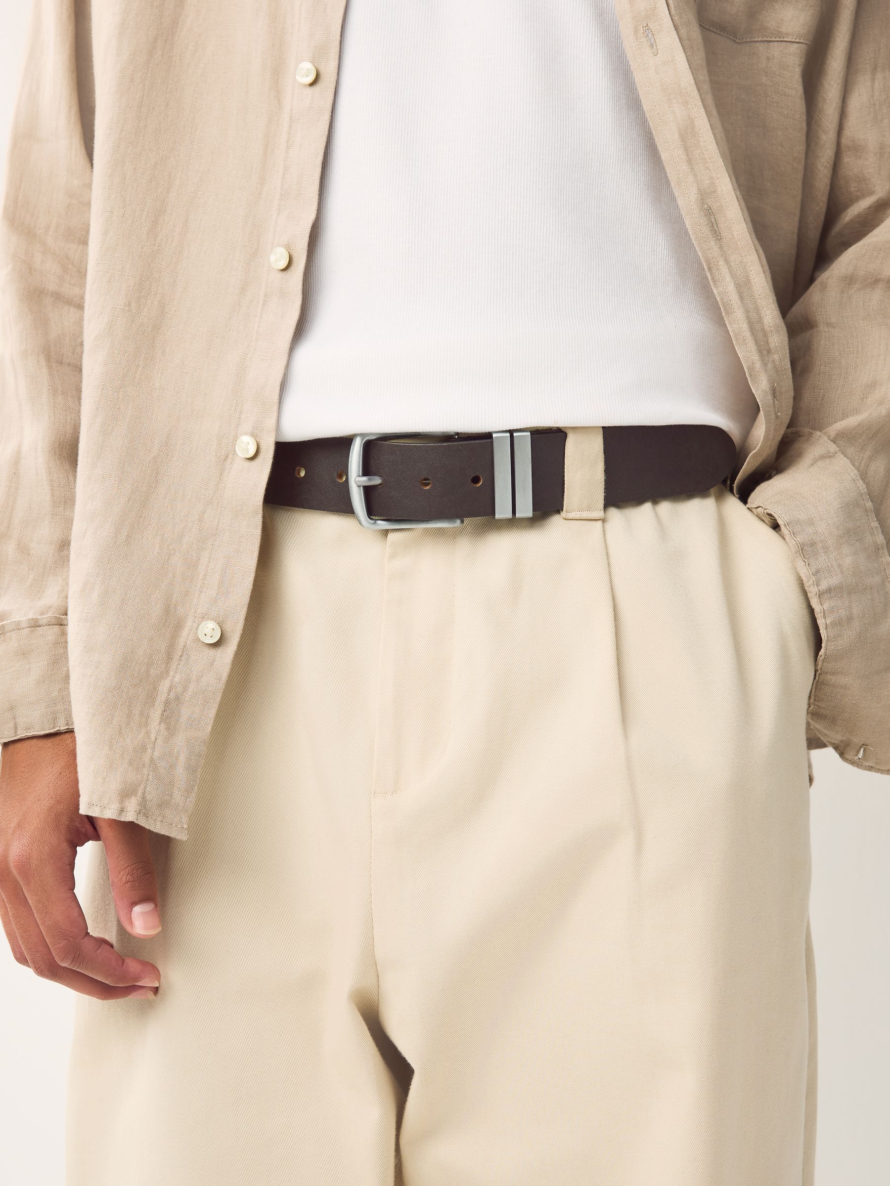 Bruin - Signature leren riem