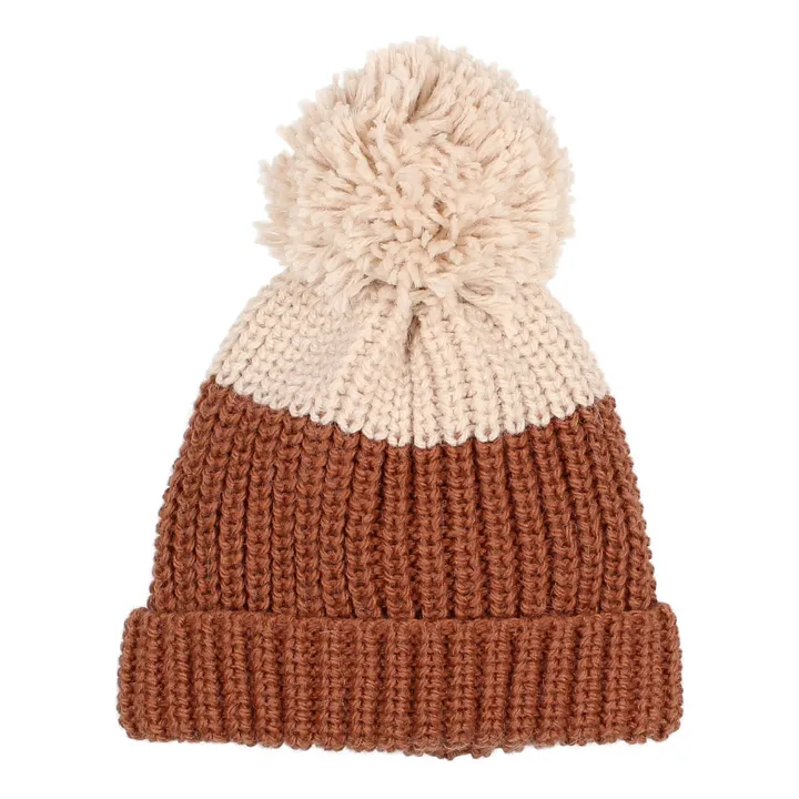Búho Bonnet Pompon Bicolore | Terracotta