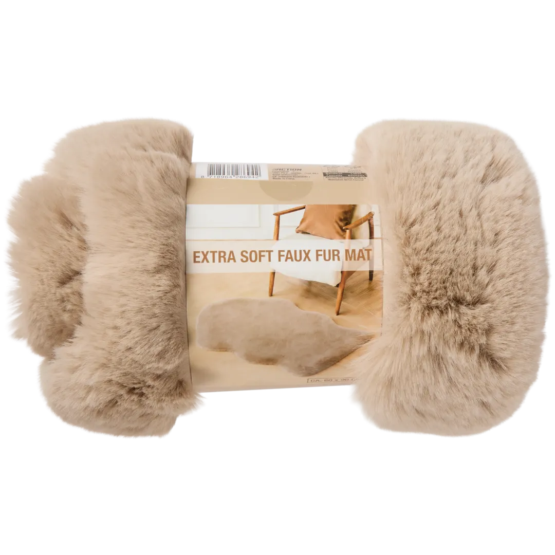 Tapis en fausse fourrure